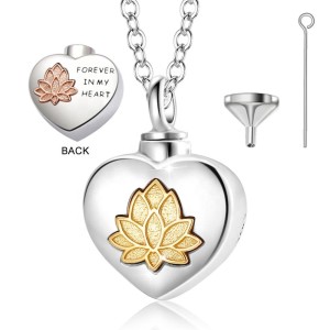 Personalized Heart Memorial Keepsake 925 Sterling Silver Cremation Jewelry Urns Pendant Ashes Necklace