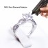 Tianyu circular design customization round cut 1ct moissanite engagement wedding 14k 18k mossanite custom gold rings for women
