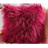 RD-textile Manufacturer high quality Removable Washable solid color Fluffy faux fur cushions & pillows cover for home decor