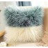 RD-textile Manufacturer high quality Removable Washable solid color Fluffy faux fur cushions & pillows cover for home decor