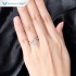 Tianyu circular design customization round cut 1ct moissanite engagement wedding 14k 18k mossanite custom gold rings for women