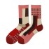 Wholesale Abstract Graphic Mix Match Socks Men Unisex Fashion Designer Ab Mismatched Cotton Socks