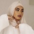 Wholesale High Quality Islamic Plain Georgette Shawls Muslim chiffon Hijab Solid Color Heavy Chiffon Hijab Headscarf Wraps