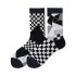 Wholesale Abstract Graphic Mix Match Socks Men Unisex Fashion Designer Ab Mismatched Cotton Socks