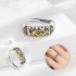 Merryshine 925 Sterling silver wealth mantra protection womens gold feng shui PiXiu adjustable ring