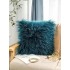 RD-textile Manufacturer high quality Removable Washable solid color Fluffy faux fur cushions & pillows cover for home decor