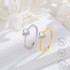 Merryshine elegant jewelry 925 Sterling silver gold women adjustable heart natural real moonstone gemstone rings