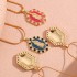 Valentine's Day Jewelry Shining Zircon Virgin Mary Enamel Necklace Gold Plated Jewelry Stainless Steel Pendant Necklace