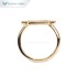 Tianyu gems 10k 14k yellow gold Signet Ring Women Gold Lions Ring