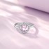 Merryshine 925 sterling silver jewelry women stackable adjustable ruby heart eternity 12 birthstone rings