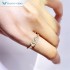 Tianyu gems 10k 14k yellow gold Signet Ring Women Gold Lions Ring