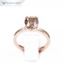 Tianyu fine jewelry customized 14K 18k rose Gold 7*8mm cushion old mine cut champagne Moissanite engagement solitaire Ring