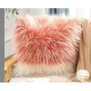 RD-textile Manufacturer high quality Removable Washable solid color Fluffy faux fur cushions & pillows cover for home decor
