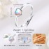 Merryshine elegant jewelry 925 Sterling silver gold women adjustable heart natural real moonstone gemstone rings