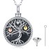925 sterling silver family tree of life pet urns human ash cremation jewelry necklace