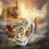 Merryshine 925 Sterling silver wealth mantra protection womens gold feng shui PiXiu adjustable ring