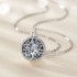 925 Sterling Silver Cubic Zircon Cremation Tree of Life Ash Memorial Pendant Necklace