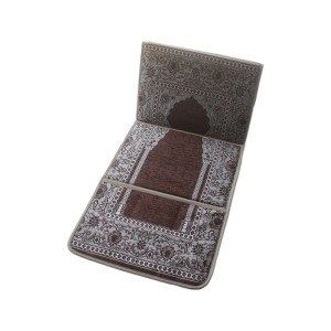 Manufacturer Wholesale Factory Islamic Gift Travel Muslim Folding Prayer Mat Mosque Carpet Rug with Pockets Islamic Prayer Mat