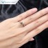 Tianyu fine jewelry customized 14K 18k rose Gold 7*8mm cushion old mine cut champagne Moissanite engagement solitaire Ring