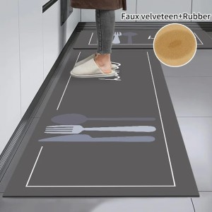 wholesale non-slip area rugs floor kitchen mat custom printed rugs water absorbent mat