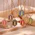 Valentine's Day Jewelry Shining Zircon Virgin Mary Enamel Necklace Gold Plated Jewelry Stainless Steel Pendant Necklace