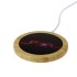 Eco Friendly Custom LED Logo LED Light Fast Charging 10W Bamboo Wireless Charger Pad Mobile Phone Chargers Wireless Charger