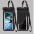Bathroom waterproof shower mobile phone holder wall mount 360 degree rotation anti fog handsfree shower cell phone case