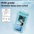 Bathroom waterproof shower mobile phone holder wall mount 360 degree rotation anti fog handsfree shower cell phone case