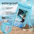Bathroom waterproof shower mobile phone holder wall mount 360 degree rotation anti fog handsfree shower cell phone case