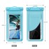 Bathroom waterproof shower mobile phone holder wall mount 360 degree rotation anti fog handsfree shower cell phone case