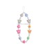 Kpop cute fashion love mobile phone chain pendant schoolbag pendant sweet flower love mobile phone pendant girl beaded