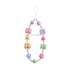 Kpop cute fashion love mobile phone chain pendant schoolbag pendant sweet flower love mobile phone pendant girl beaded