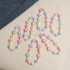 Kpop cute fashion love mobile phone chain pendant schoolbag pendant sweet flower love mobile phone pendant girl beaded