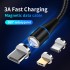 Factory Price Phone Magnetic USB Cable Charger 1M 2M 3 in 1 Fast Charging Data Cable LED Magnetic Phone Charger USB Cables
