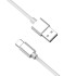 Free Sample USB Cable 1M 2M White Charging Data Transfer USB Charger 2.4A Data Cable Metal Case Usb Cable