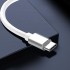 Free Sample USB Cable 1M 2M White Charging Data Transfer USB Charger 2.4A Data Cable Metal Case Usb Cable